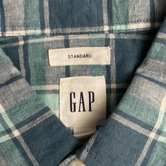 GAP | Standard Multi Color Short Sleeve Flannel | L - Picture 2 of 5